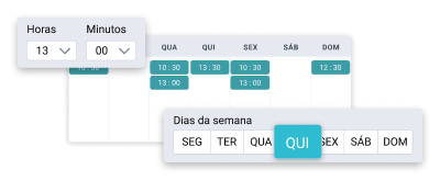 Acrescente publicações ao calendário