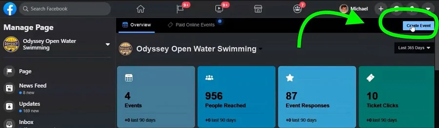 Creating an event