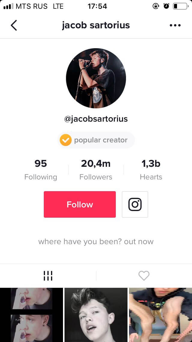 Jacob Sartorius, 17 ans