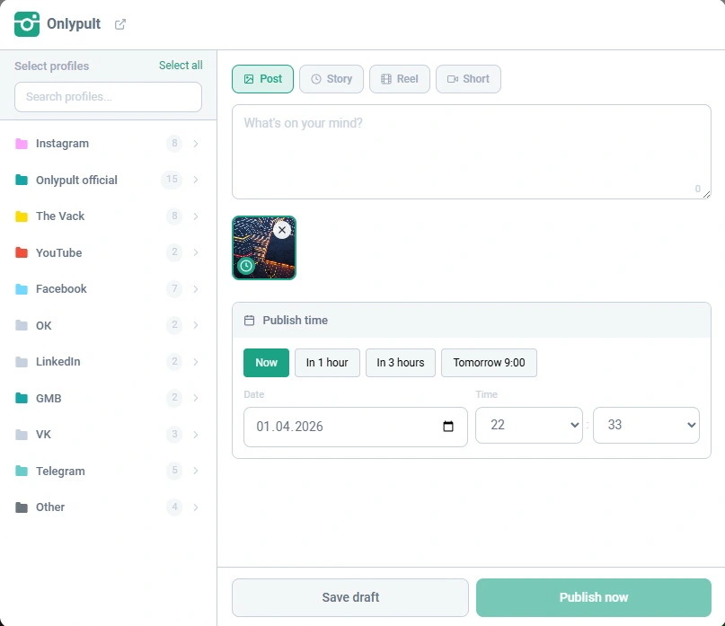 Create posts while browsing