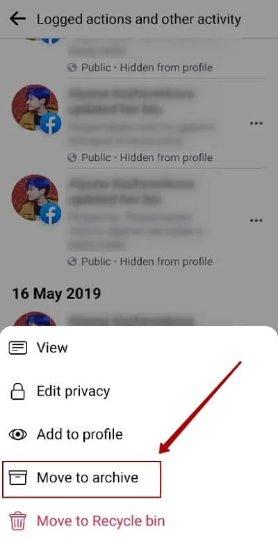 Move to archive