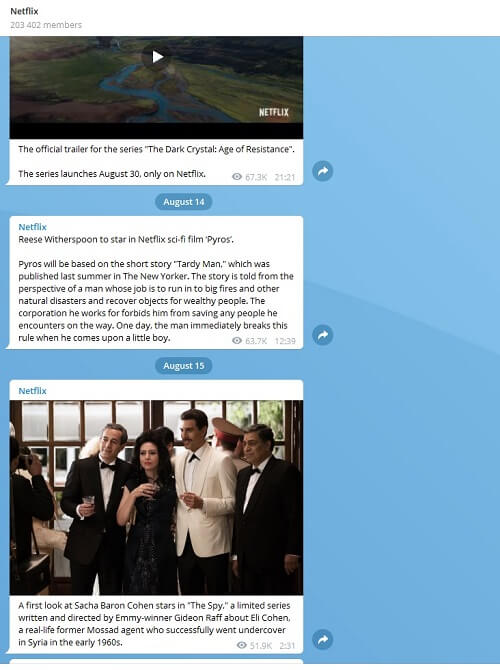 Канал в Телеграм Netflix