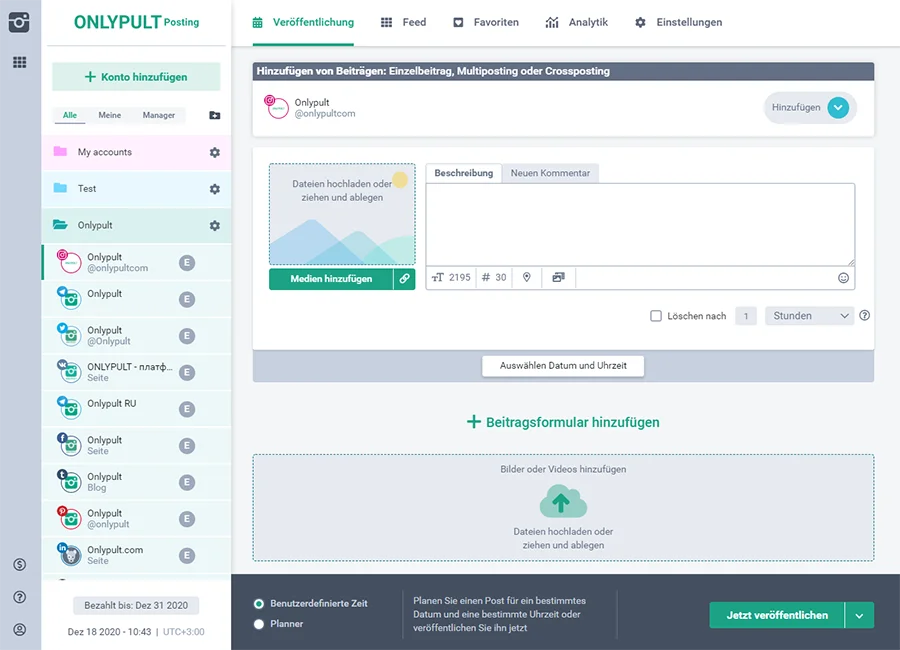 Instagram-Posts mit Onlypult