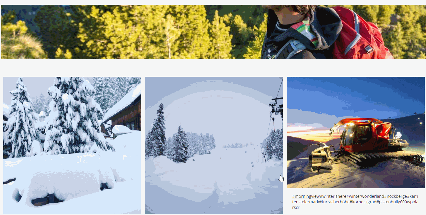 Instagram posts by travelers